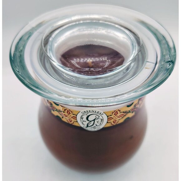 Scented Jar Candle Greenleaf Cinnamon Cannelé 14 oz Glass Aromatic Home Deco - Picture 4 of 12